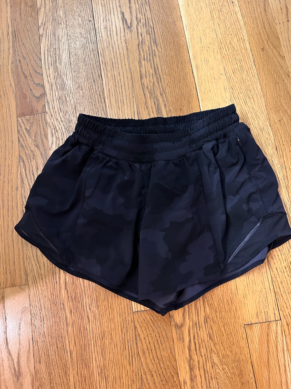 lululemon athletica Black Camo Run Shorts